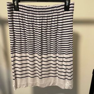 LOFT | Blue striped skirt